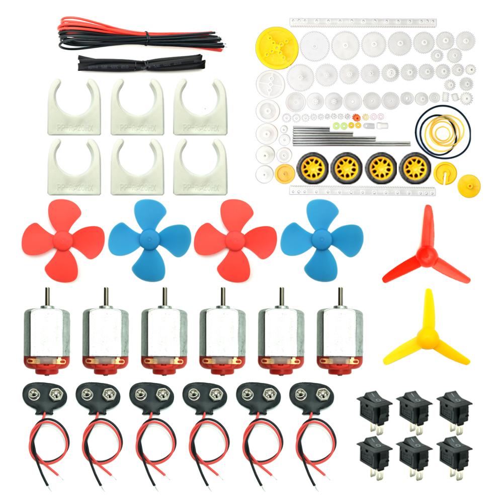 Science Hobby Kit - Zestaw 6 silników, mini elektryczny silnik