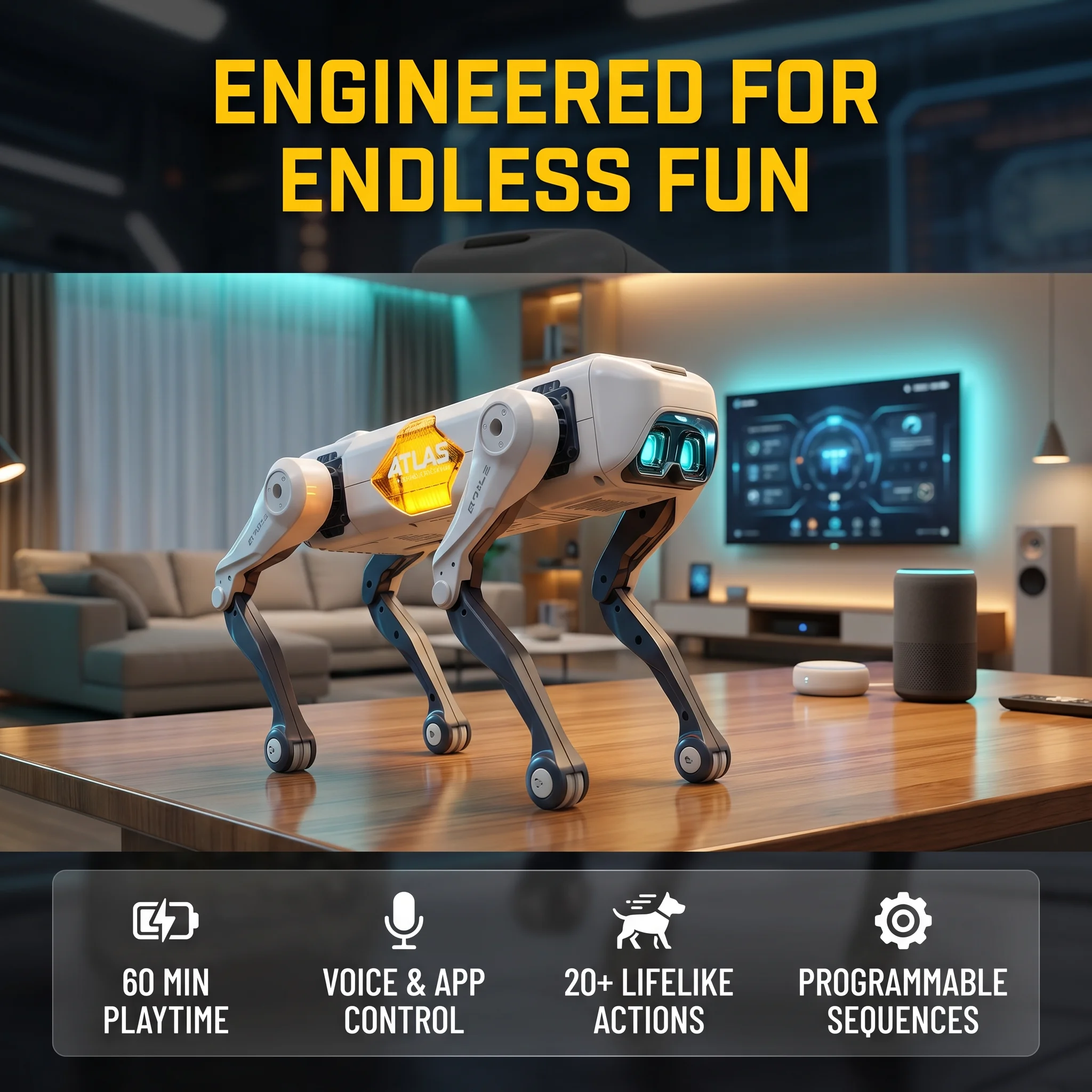 Science Robot - Inteligentny robot-świniec AI, sterowanie głosem i