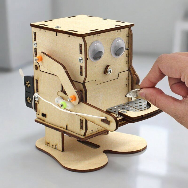 Drewniany Robot do Składania D – Science Robot recenzja i cena